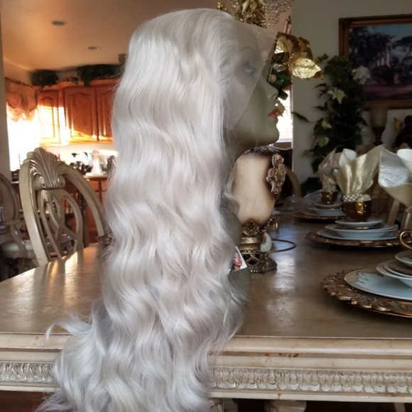 Pale Blonde Lace Front Wig main image 4